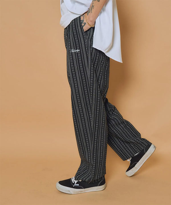 SUBCIETY サブサエティ Jacquard stripe slacks メンズ パンツ スラックス ワイドパンツ ストライプ柄 送料無料 ストリート atfpts_3