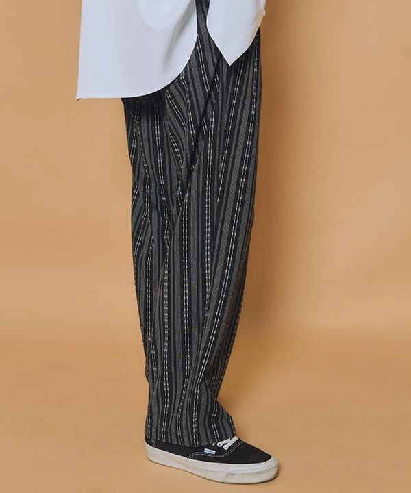 SUBCIETY サブサエティ Jacquard stripe slacks メンズ パンツ スラックス ワイドパンツ ストライプ柄 送料無料 ストリート atfpts_6