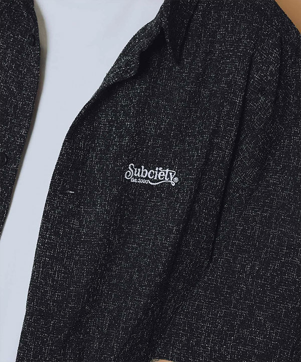 SUBCIETY サブサエティ Summer tweed shirt メンズ シャツ 半袖 サマーツイードシャツ 送料無料 ストリート atftps_6