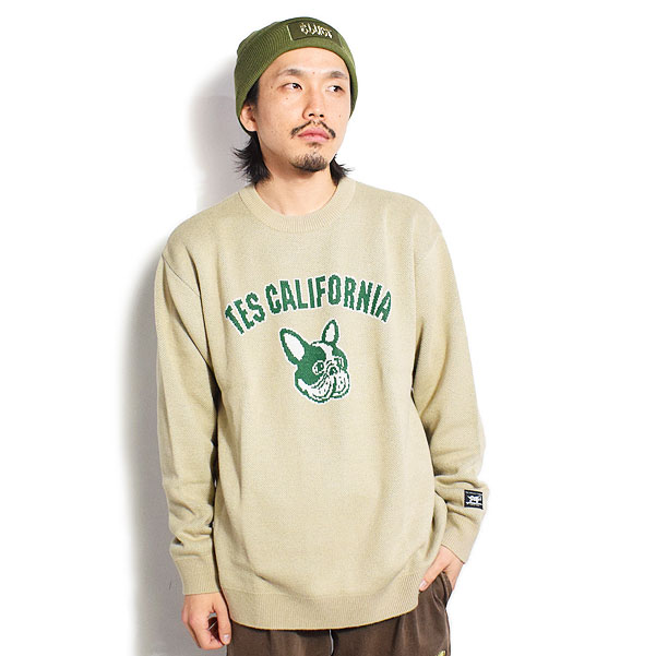 The Endless Summer エンドレスサマー TES COLLEGE BUHI CREWNECK KNIT 