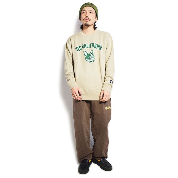 The Endless Summer エンドレスサマー TES COLLEGE BUHI CREWNECK KNIT