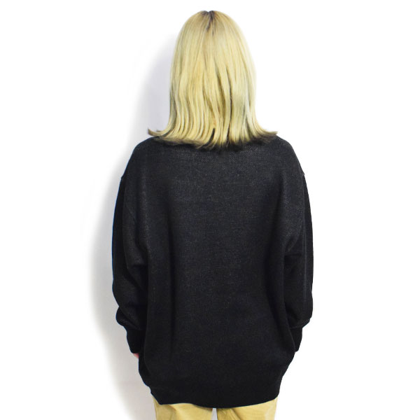 The Endless Summer エンドレスサマー TES RUNNING BUHI JQ CREWNECK KNIT -BLACK- ニット セーター クルーネック atftps