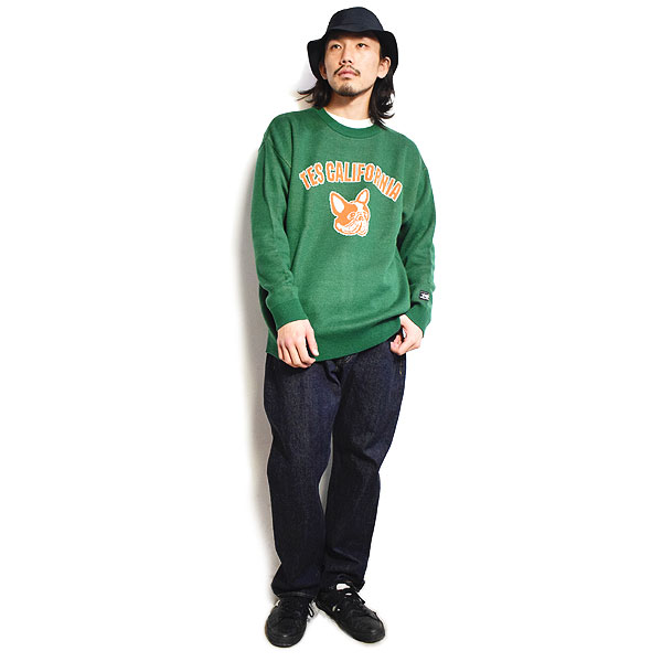 The Endless Summer エンドレスサマー TES COLLEGE BUHI CREWNECK KNIT メンズ ニット セーター クルーネック 送料無料 atftps_6
