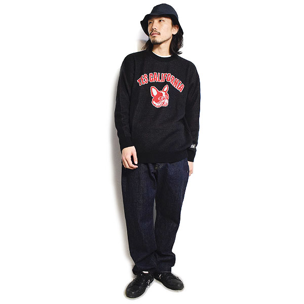 The Endless Summer エンドレスサマー TES COLLEGE BUHI CREWNECK KNIT メンズ ニット セーター クルーネック 送料無料 atftps_7