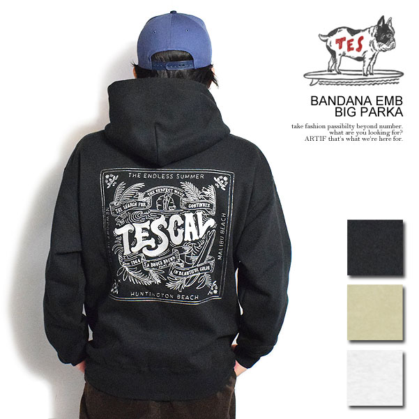 The Endless Summer エンドレスサマー TES BANDANA EMB BIG PARKA メンズ パーカー プルオーバー 送料無料 atftps