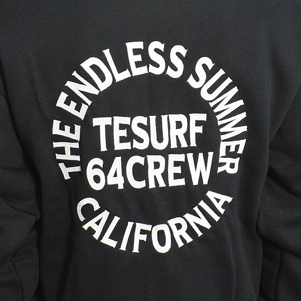 The Endless Summer エンドレスサマー TES SURF TEAM BIG ZIP PARKA -BLACK- メンズ パーカー ジップパーカー 送料無料 atftps