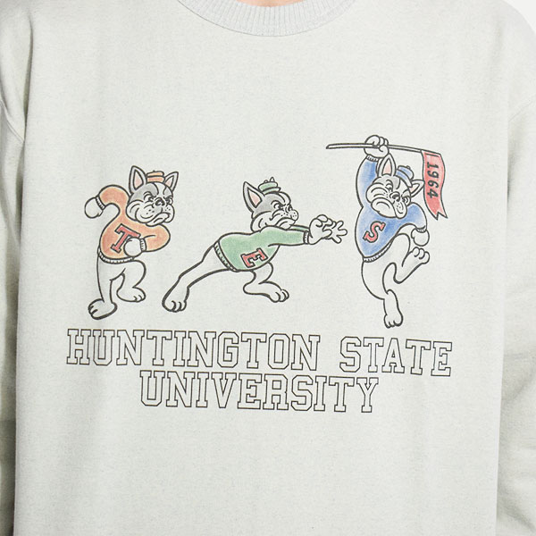 The Endless Summer エンドレスサマー TES DENIM REUSE COLLEGE CREW NECK メンズ スウェット トレーナー サスティナブル atftps_3