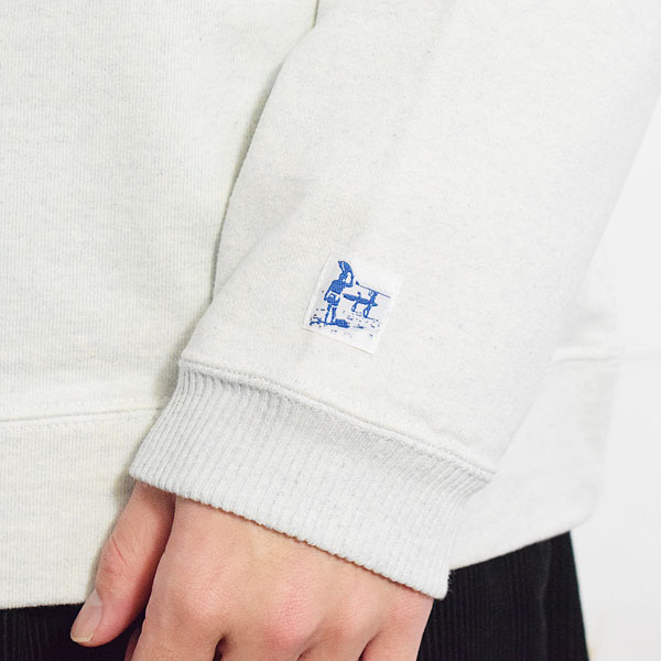 The Endless Summer エンドレスサマー TES DENIM REUSE COLLEGE CREW NECK メンズ スウェット トレーナー サスティナブル atftps_4