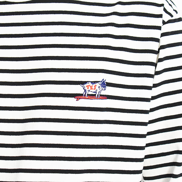 The Endless Summer エンドレスサマー HUNTINGTON BORDER L/S T (BASIC FIT) -WHITE- メンズ Tシャツ 長袖 ロンT ボーダー atftps