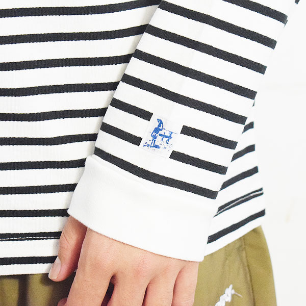 The Endless Summer エンドレスサマー HUNTINGTON BORDER L/S T (BASIC FIT) -WHITE- メンズ Tシャツ 長袖 ロンT ボーダー atftps