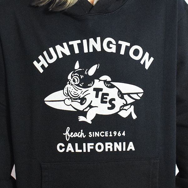 The Endless Summer エンドレスサマー TES RUNNING BUHI FLOCKY SWEAT PARKA -BLACK- メンズ パーカー プルオーバー 送料無料 atftps