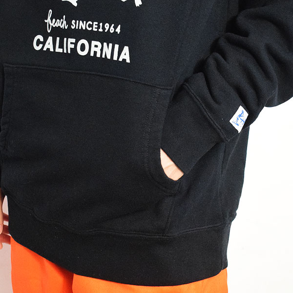 The Endless Summer エンドレスサマー TES RUNNING BUHI FLOCKY SWEAT PARKA -BLACK- メンズ パーカー プルオーバー 送料無料 atftps