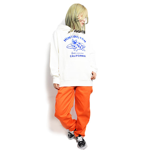 The Endless Summer エンドレスサマー TES RUNNING BUHI FLOCKY SWEAT PARKA -WHITE- メンズ パーカー プルオーバー 送料無料 atftps