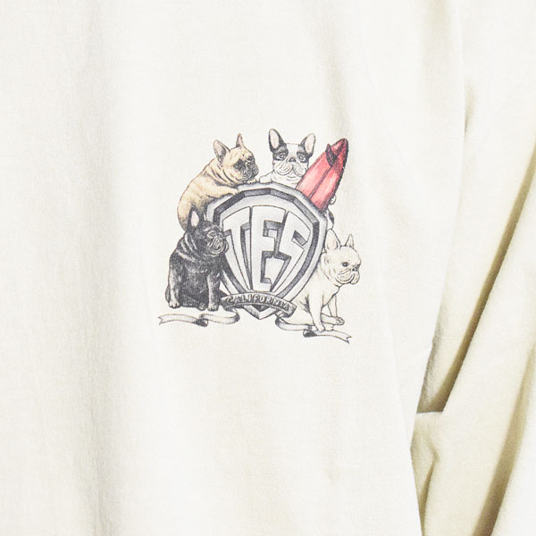 The Endless Summer エンドレスサマー TES BUHI HERO LONG SLEEVE T-SHIRT -BEIGE- メンズ Tシャツ 長袖 ロンT 送料無料 atftps