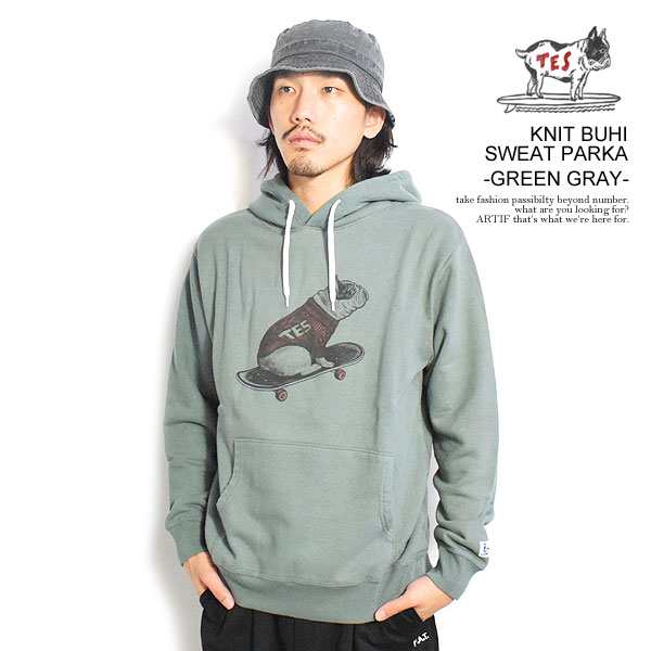 The Endless Summer エンドレスサマー TES KNIT BUHI SWEAT PARKA -GREEN GRAY- メンズ パーカー  プルオーバー 送料無料 ストリート atftpsの通販はau PAY マーケット - ARTIF(アーティフ) | au PAY マーケット－通販サイト