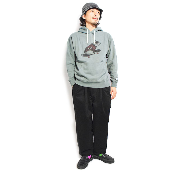 The Endless Summer エンドレスサマー TES KNIT BUHI SWEAT PARKA -GREEN GRAY- メンズ パーカー プルオーバー 送料無料 ストリート atftps