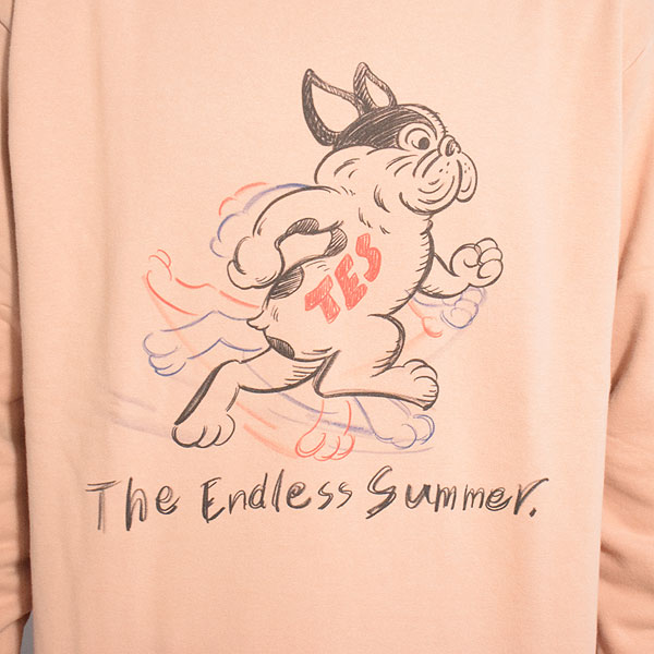The Endless Summer エンドレスサマー TES THE RUNNER SWEAT CREW NECK -SALMON- メンズ スウェット トレーナー クルーネック atftps