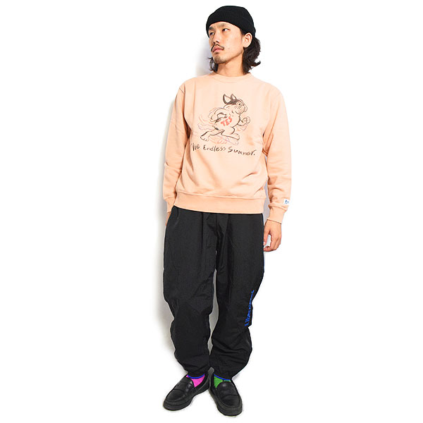 The Endless Summer エンドレスサマー TES THE RUNNER SWEAT CREW NECK -SALMON- メンズ スウェット トレーナー クルーネック atftps