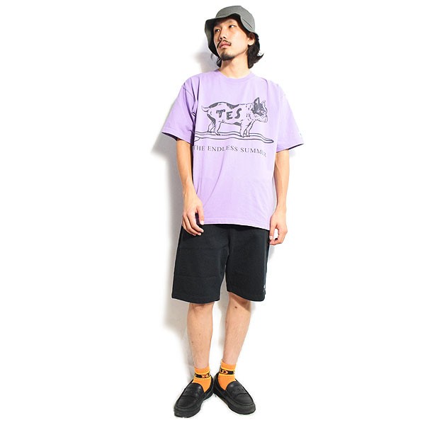 The Endless Summer エンドレスサマー TES OVER DYED SHORTS -BLACK