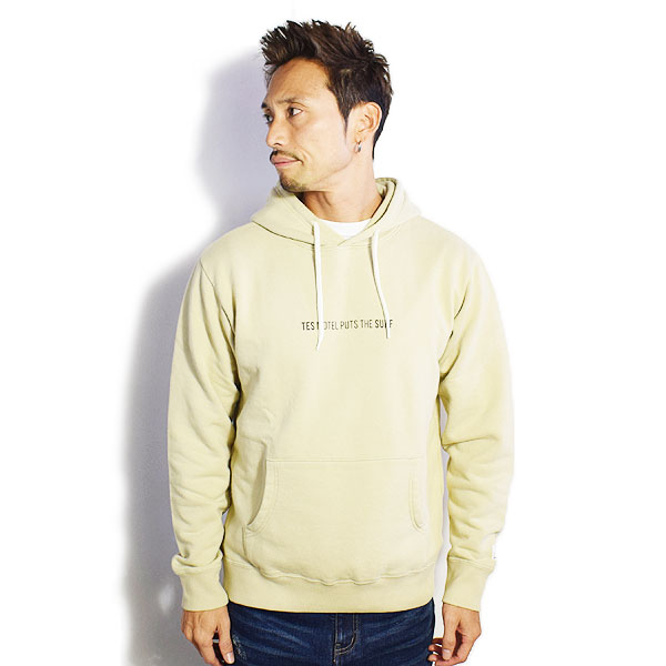The Endless Summer エンドレスサマー TES MOTEL PUTS POSTER PARKA -BEIGE- メンズ パーカー 送料無料 ストリート tes atftps