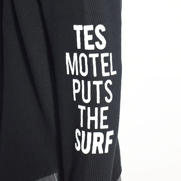 The Endless Summer エンドレスサマー MOTEL PUTS SURF THERMAL L/S T-SHIRT -BLACK- メンズ Tシャツ 長袖 ロンT ストリート tes atftps