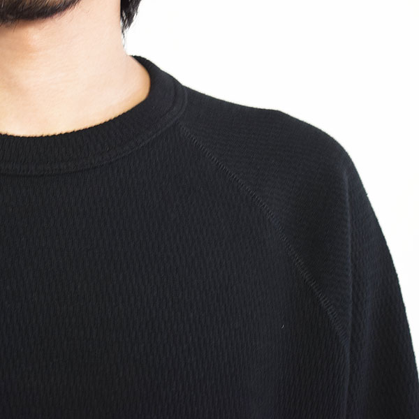 The Endless Summer エンドレスサマー MOTEL PUTS SURF THERMAL L/S T-SHIRT -BLACK- メンズ Tシャツ 長袖 ロンT ストリート tes atftps