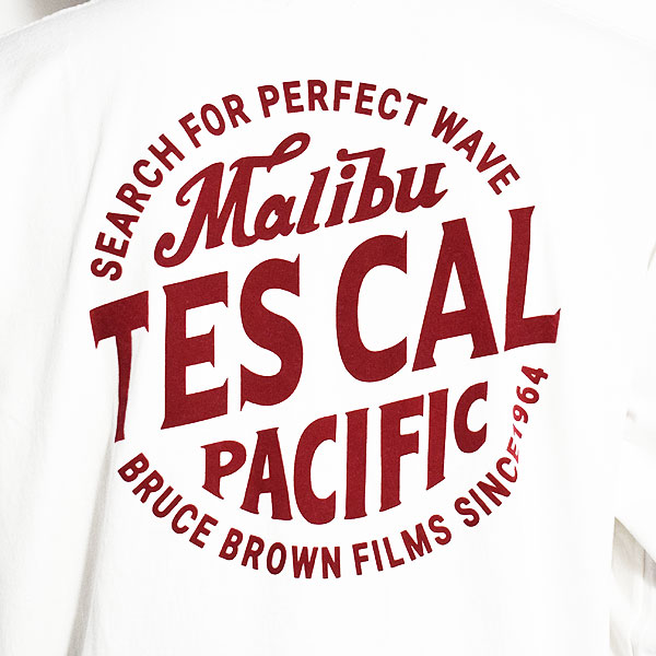 The Endless Summer エンドレスサマー TES OLD SIGN FLOCKY LONG SLEEVE T-SHIRT -WHITE- メンズ Tシャツ 長袖 ロンT atftps