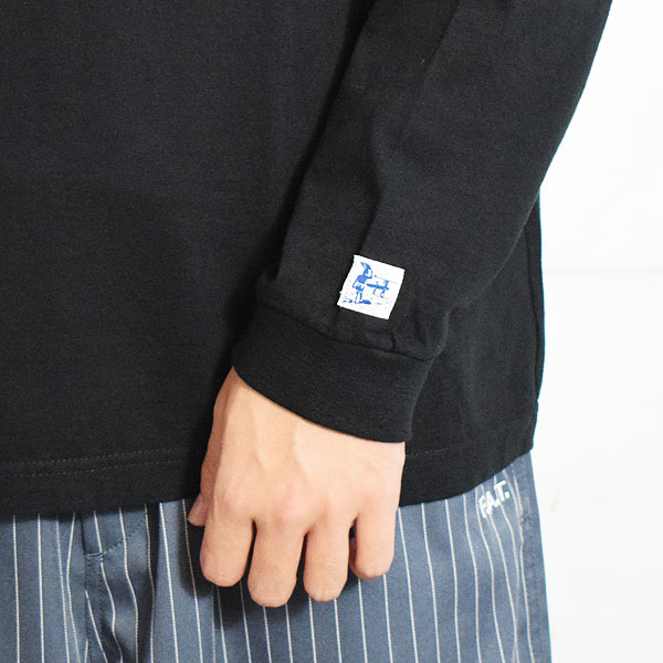 The Endless Summer エンドレスサマー TES ORGANIC COTTON HUNTINGTON BIG L/S TEE -BLACK- Tシャツ atftps