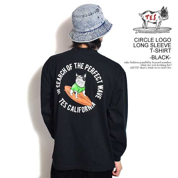 The Endless Summer エンドレスサマー TES CIRCLE LOGO LONG SLEEVE T-SHIRT -BLACK- メンズ Tシャツ 長袖 atftpsの通販は