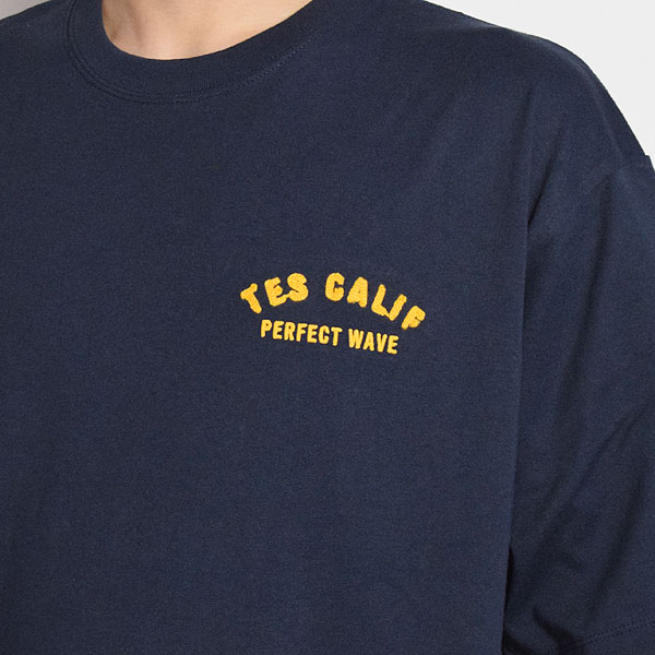 The Endless Summer エンドレスサマー TES VINTAGE CAR EMB T-SHIRT -NAVY- メンズ Tシャツ 半袖 TES ストリート atftps