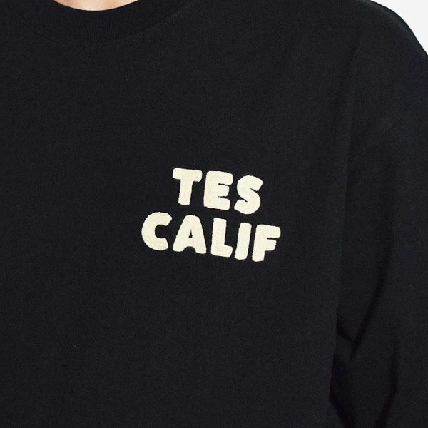 The Endless Summer エンドレスサマー TES PAINTER SUFFER EMB BIG T-SHIRT -BLACK- メンズ Tシャツ 半袖 TES atftps