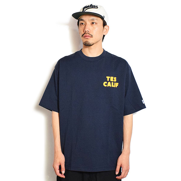 The Endless Summer エンドレスサマー TES PAINTER SUFFER EMB BIG T-SHIRT -NAVY- メンズ Tシャツ 半袖 TES atftps