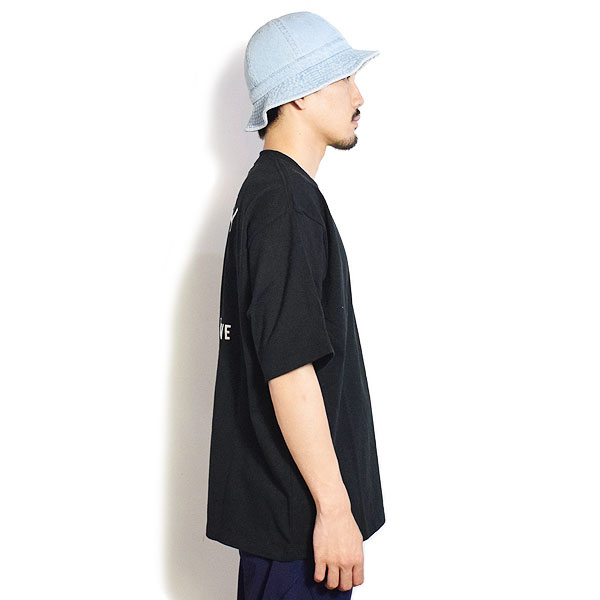 The Endless Summer エンドレスサマー TES BOWLING EMB BIG T-SHIRT -BLACK- メンズ Tシャツ 半袖 TES ビッグシルエット atftps