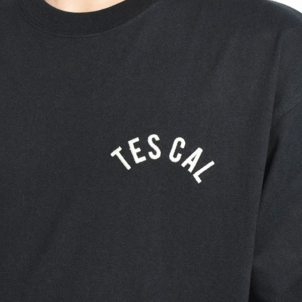 The Endless Summer エンドレスサマー TES BOWLING EMB BIG T-SHIRT -BLACK- メンズ Tシャツ 半袖 TES ビッグシルエット atftps