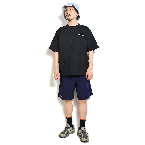 The Endless Summer エンドレスサマー TES BOWLING EMB BIG T-SHIRT -BLACK- メンズ Tシャツ 半袖 TES ビッグシルエット atftps
