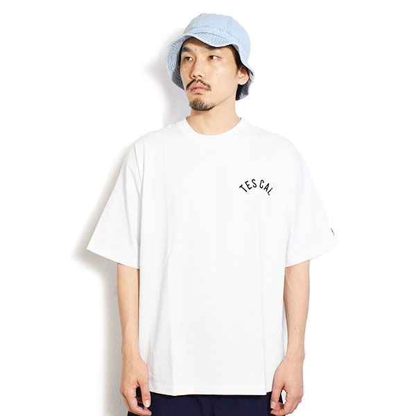 The Endless Summer エンドレスサマー TES BOWLING EMB BIG T-SHIRT -WHITE- メンズ Tシャツ 半袖 TES ビッグシルエット atftps