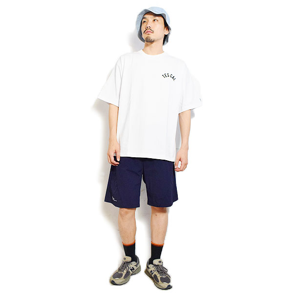 The Endless Summer エンドレスサマー TES BOWLING EMB BIG T-SHIRT -WHITE- メンズ Tシャツ 半袖 TES ビッグシルエット atftps