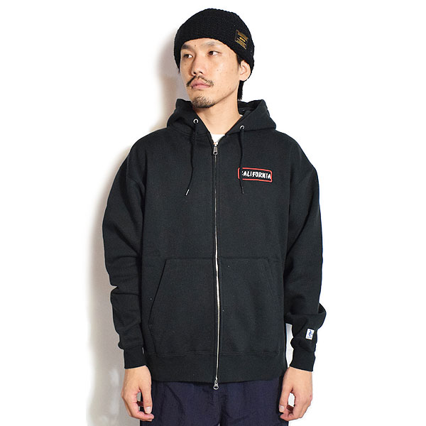 The Endless Summer エンドレスサマー TES GOOD TIMES EMB BIG SWEAT ZIP PARKA -BLACK- パーカー ジップパーカー atftps