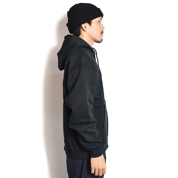 The Endless Summer エンドレスサマー TES GOOD TIMES EMB BIG SWEAT ZIP PARKA -BLACK- パーカー ジップパーカー atftps