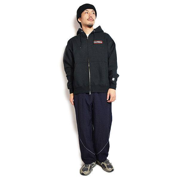 The Endless Summer エンドレスサマー TES GOOD TIMES EMB BIG SWEAT ZIP PARKA -BLACK- パーカー ジップパーカー atftps