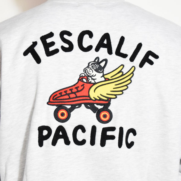 The Endless Summer エンドレスサマー TES 60s ROLLER DERBY EMB BIG SWEAT -OATMEAL- メンズ スウェット トレーナー atftps