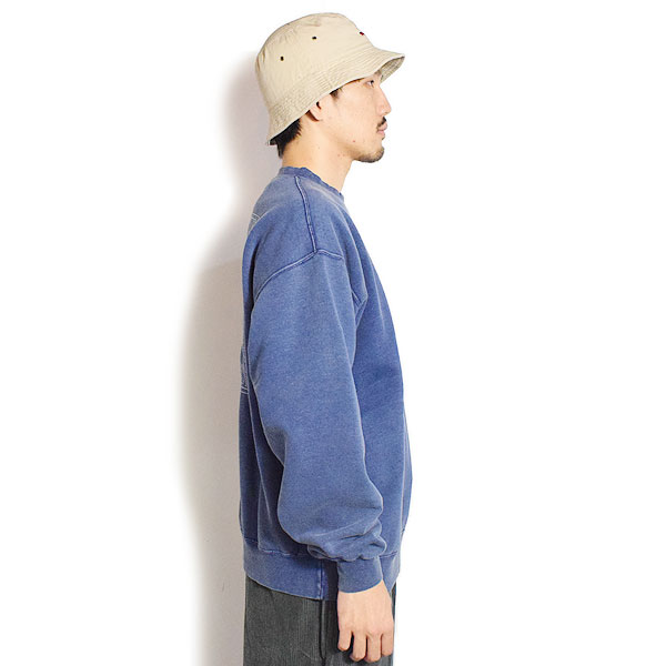 The Endless Summer エンドレスサマー TES BANDANA EMB PIGMENT BIG SWEAT -NAVY- メンズ スウェット トレーナー atftps