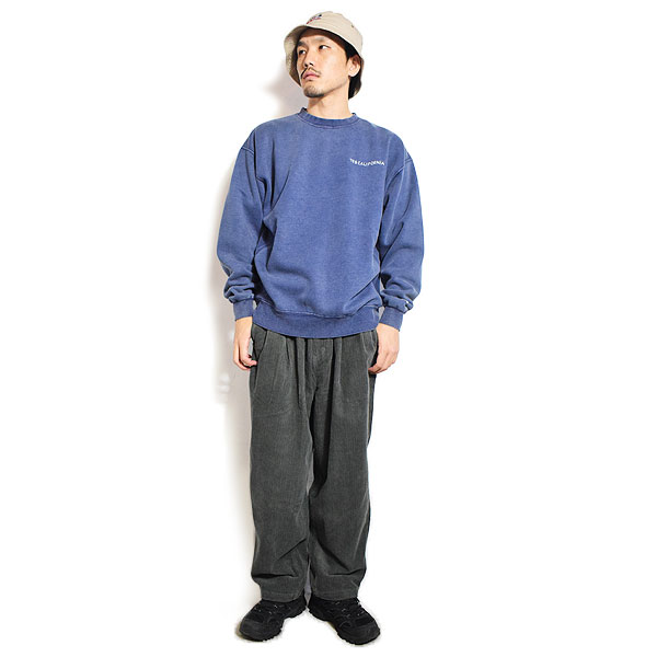 The Endless Summer エンドレスサマー TES BANDANA EMB PIGMENT BIG SWEAT -NAVY- メンズ スウェット トレーナー atftps