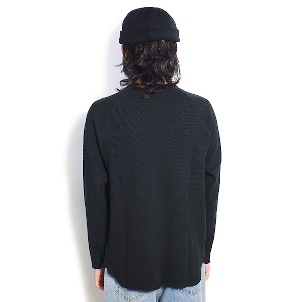 The Endless Summer エンドレスサマー TES HEAVY THRMAL CAL FACTORY LONG SLEEVE T-SHIRT -BLACK- メンズ Tシャツ ストリート atftps