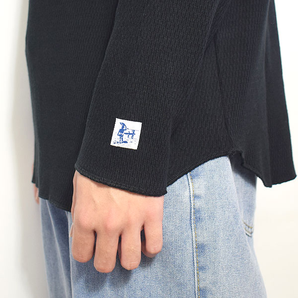 The Endless Summer エンドレスサマー TES HEAVY THRMAL CAL FACTORY LONG SLEEVE T-SHIRT -BLACK- メンズ Tシャツ ストリート atftps