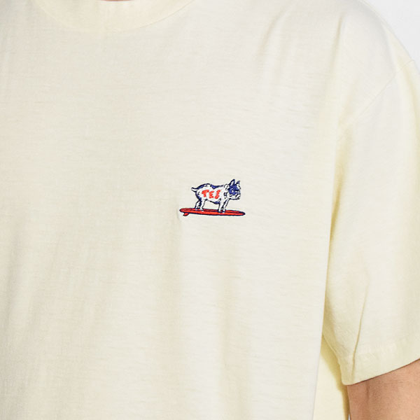 The Endless Summer エンドレスサマー TES ORGANIC COTTON HUNTINGTON BIG T-SHIRT -IVORY- メンズ Tシャツ 半袖 atftps