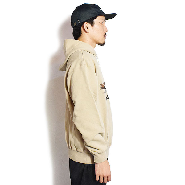 The Endless Summer エンドレスサマー TES 4 BUHI CHASING THE WAVES SWEAT PARKA -BEIGE- メンズ パーカー atftps