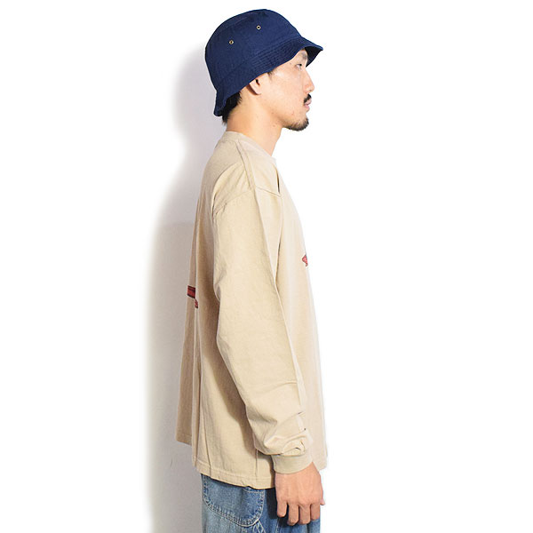 The Endless Summer エンドレスサマー TES 4 COLOR BUHI DUCK WATCHER LONG SLEEVE T-SHIRT -BEIGE- Tシャツ atftps