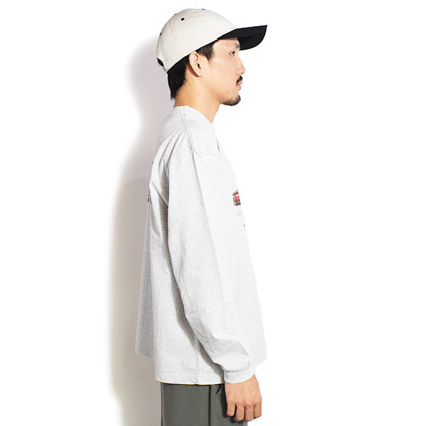 The Endless Summer エンドレスサマー TES 4 BUHI CHASING THE WAVES LONG SLEEVE T-SHIRT -MIX GRAY- Tシャツ atftps