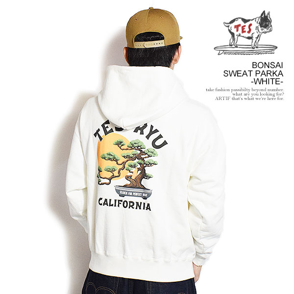 The Endless Summer エンドレスサマー TES CAL LOCAL SWEAT PARKA -WHITE- メンズ パーカー プルオーバー TES 送料無料 atftps